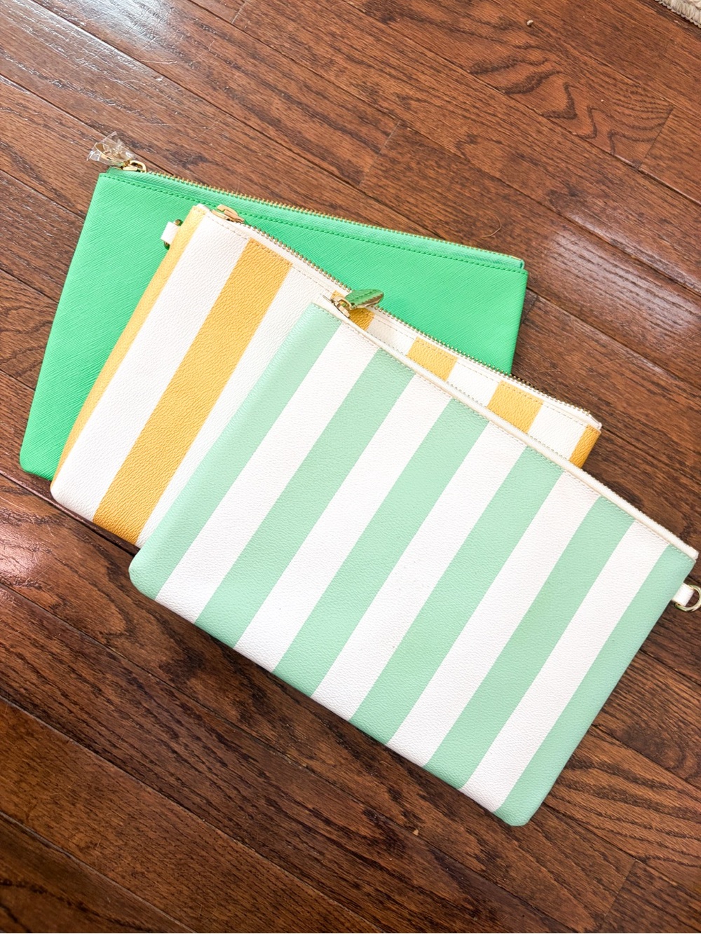 Stoney Clover Lane Flat Zip Pouches - Set of 3